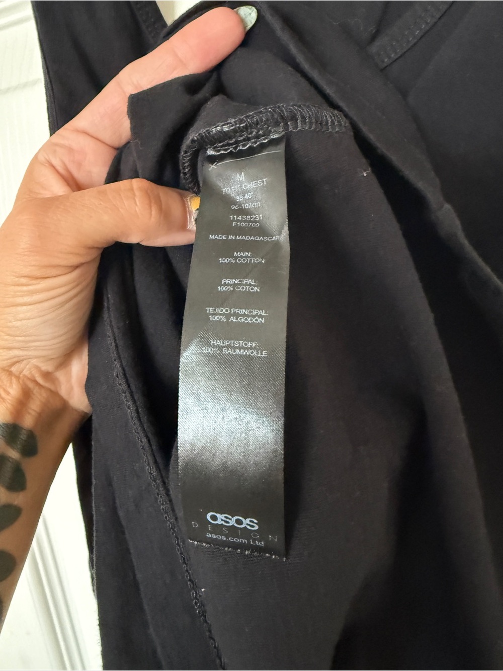 ASOS Black Racerback Muscle Tank - Picture 3 of 6